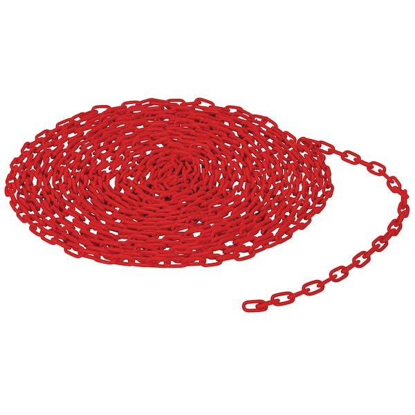 Vestil 3/16" CHAIN, PER FOOT, RED CHAIN-316-PF-RD - main